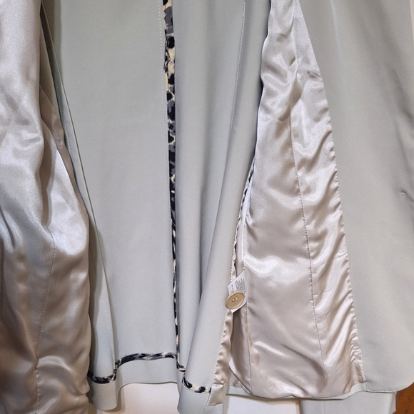 Y2K TEENFLO aka Judith & Charles size 10 single button beige women's blazer - Picture 6 of 8